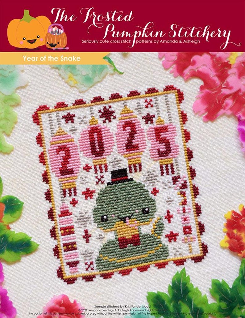 Year of the Snake from The Frosted Pumpkin Stitchery