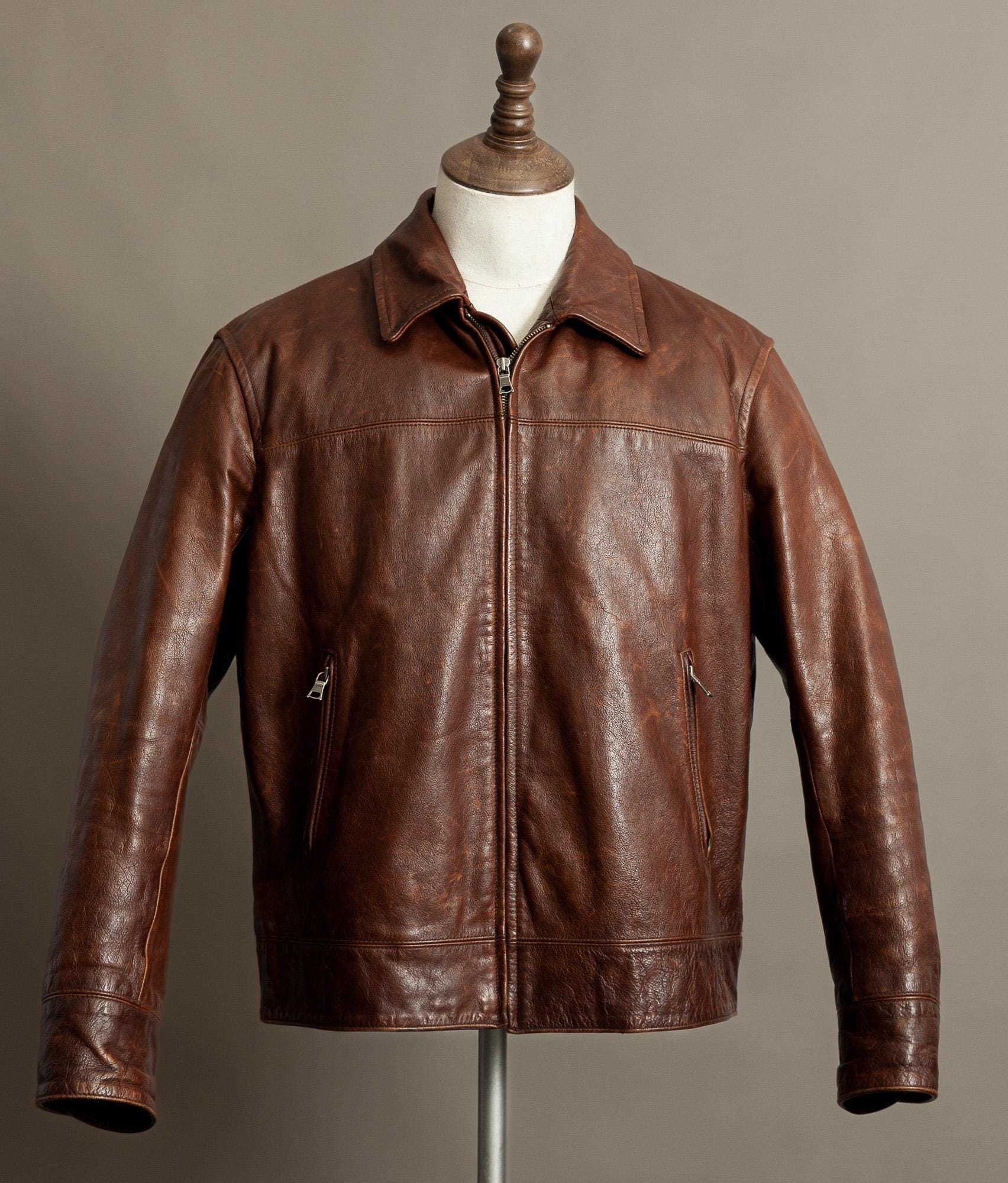 Vintage Banana Republic Leather Jacket - Etsy