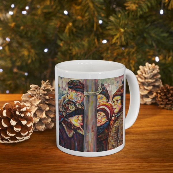 A Christmas Story painting mug - I triple dog dare ya