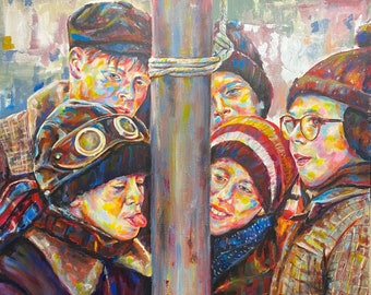 A Christmas Story - The Triple Dog Dare - Print on canvas