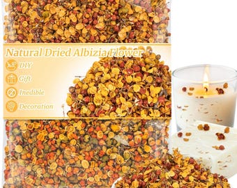 Dried Albizia Flowers 3oz Natural Acacia Bloom Craft Soap Candle DIY Herbs