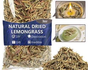 Dried Lemongrass 3oz Natural Herbs Soap Candle Resin DIY Craft Decoration