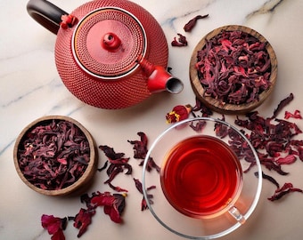 Dried Hibiscus Flowers 1lb Flor de Jamaica Tea Petals for Hot or Iced Tea