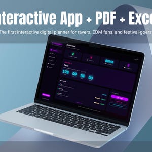 FREKVENS: Konsertfestivalplanerare | Interaktiv HTML-app + PDF utskrivbar + Excel