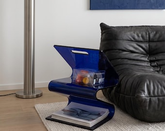 W Shape Acrylic Magazine Rack – Modern Book Organizer Shelf