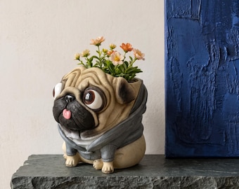 Dog Shaped Planter, Animal Flower Pot, Modern Home Decor