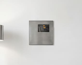 Stainless Steel Picture Frame – Modern Industrial Metal Photo Display Wall Decor- Wedding Gift