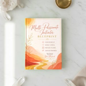 Multi-Passionate Initiator Blueprint, Vision Board Kit, Mindset Journal (Digital Download)