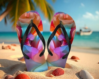 Ocean Flip Flops Damen| Wunderliche Seesandalen | Süße Küsten Zapfen Folien | Hausschuhe | Sommer Ferien Schuhe | Geschenk für Sie
