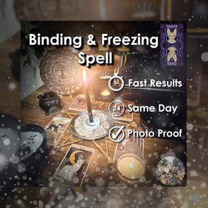 Bindend en bevriezend ritueel voor reiniging, verdediging, afscherming, gerechtigheid en bescherming (tarot met spreukcast)