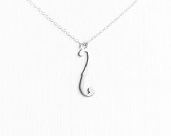 Violin F-Hole Necklace in Silver - Graduation Gift - classical music necklace / violin necklace / cello necklace /gift for a musician