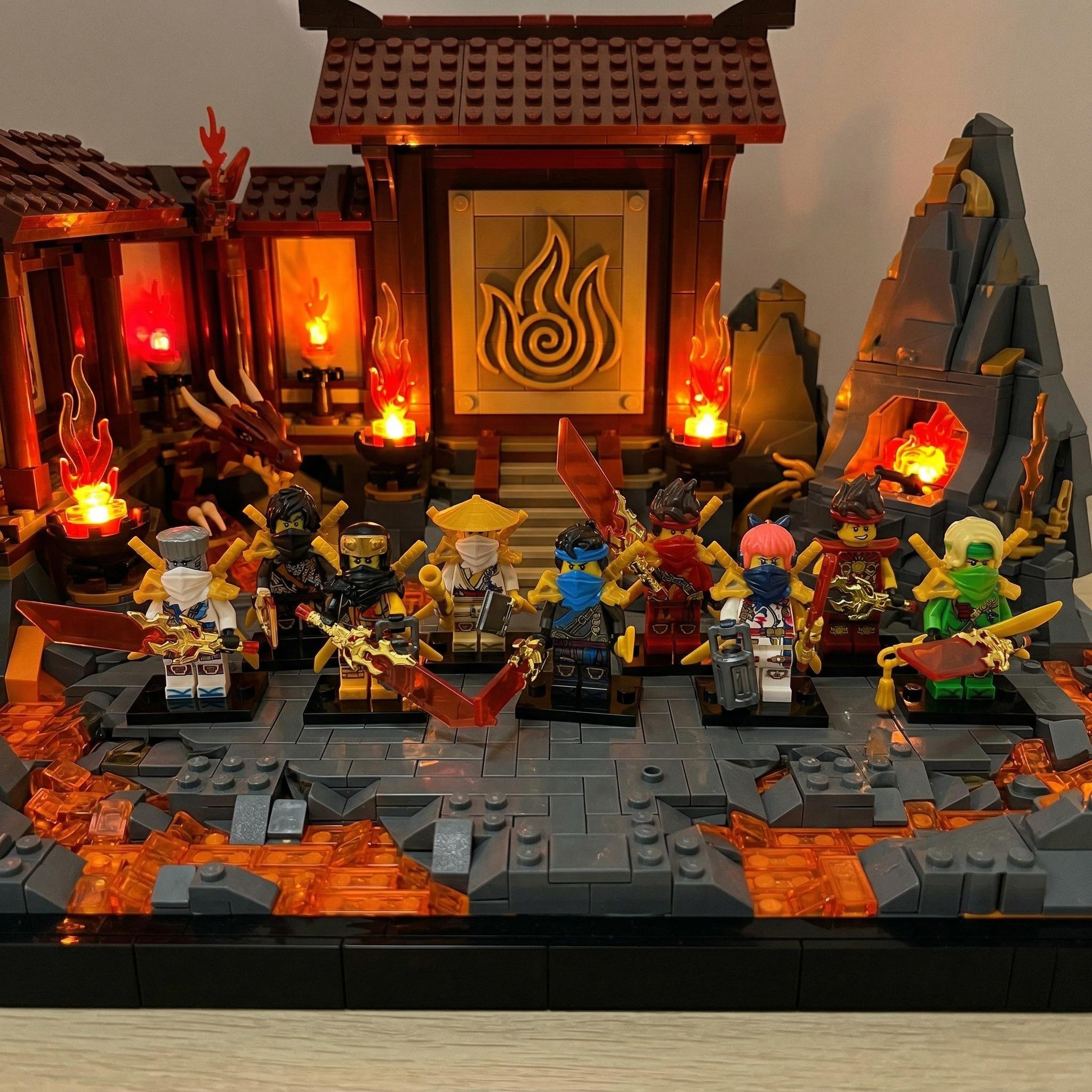 Ninja Building Complete Dragon Armor Ninja Team | 9 Elemental Warriors Battle Suit ...
