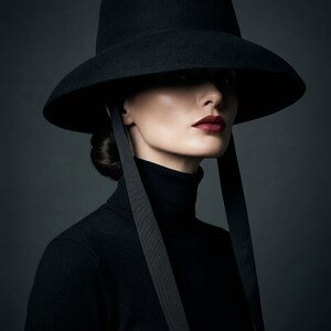 Black Felt Cloche - Etsy display picture 3