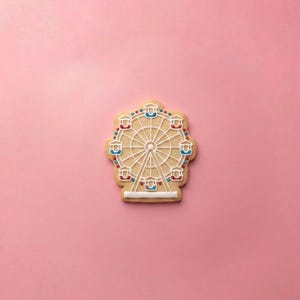 Whimsical Ferris Wheel Cookie Cutter | Carnival & Amusement Park Theme | Fairground Birthday Party Decor | 3 or 4 Inch