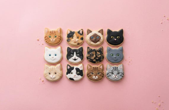 Cat Face Cookie Cutter | 2" 3" 4" Outline Only 3D Printed Baker Tool