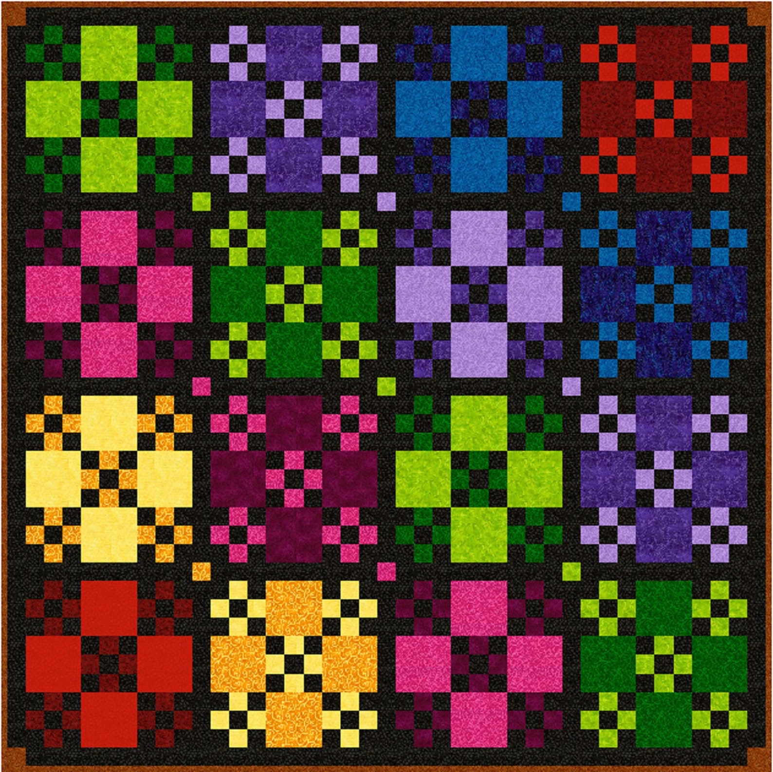 CHINESE CHECKERS Quiltaddicts Patchwork Quilt Pattern Etsy