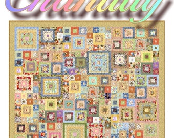 CHANTILLY - Quilt-Addicts Patchwork Quilt  PDF Pattern (sent electronically)