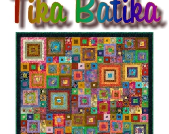 TIKA BATIKA - Quilt-Addicts Patchwork Quilt PDF Pattern - Electronically sent