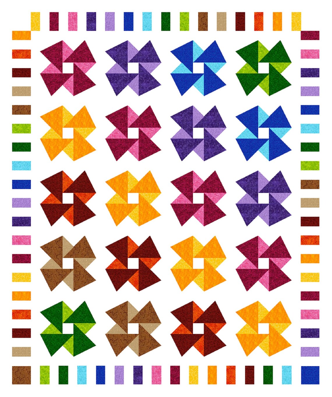 ORIGAMI Quiltaddicts Patchwork Quilt Pattern Etsy