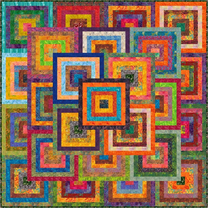 KANAWA Quiltaddicts Patchwork Quilt Pattern Etsy