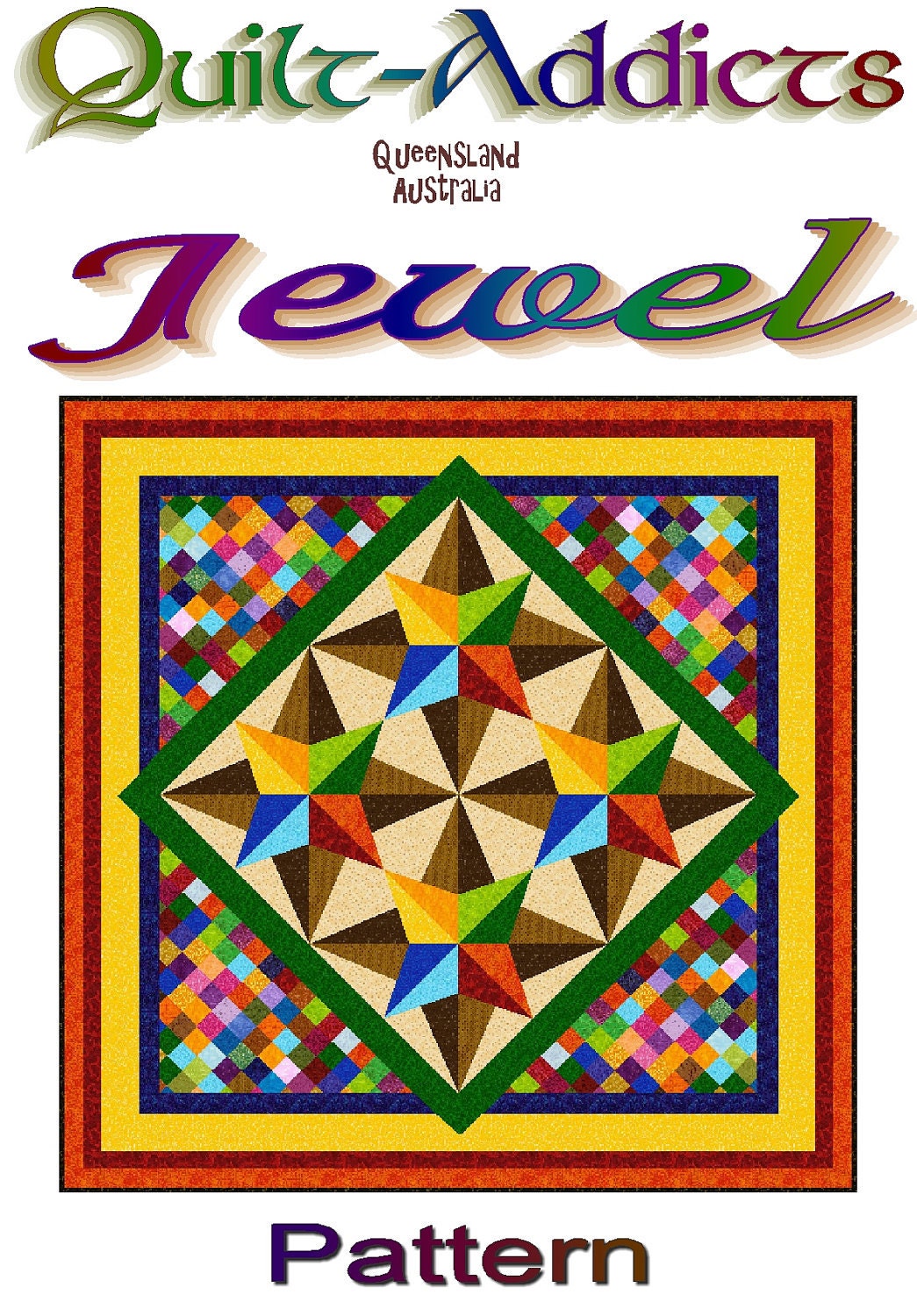 JEWEL Quiltaddicts Patchwork Quilt Pattern Etsy Australia