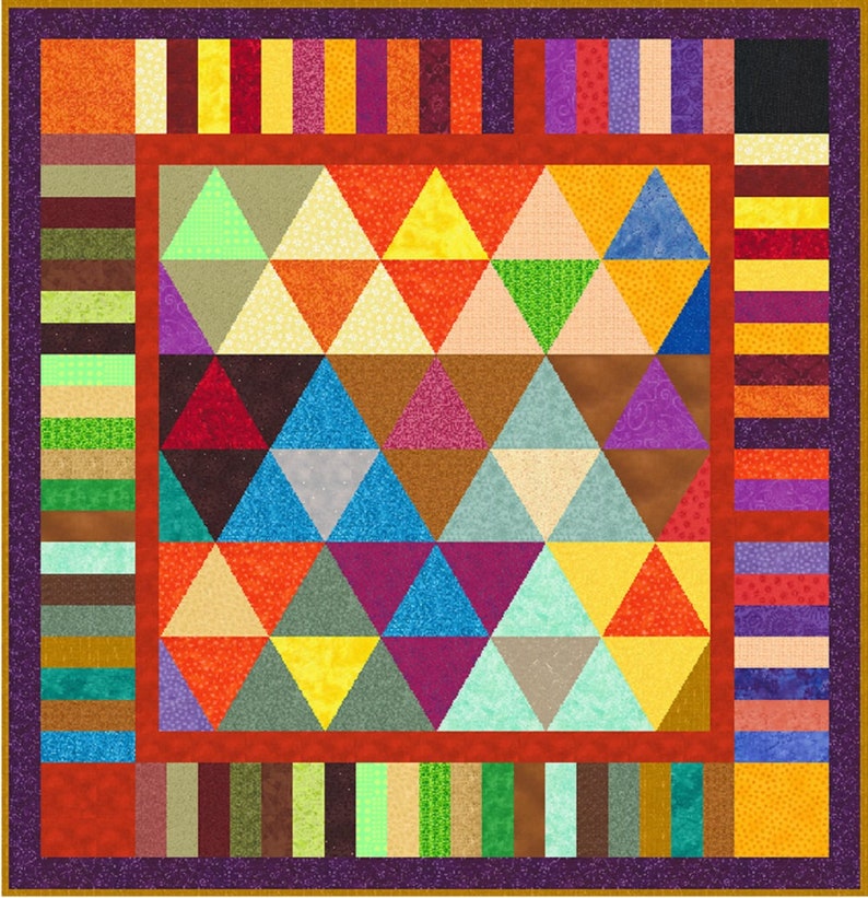 TRAPEZE QuiltAddicts Patchwork Quilt Pattern Etsy.de