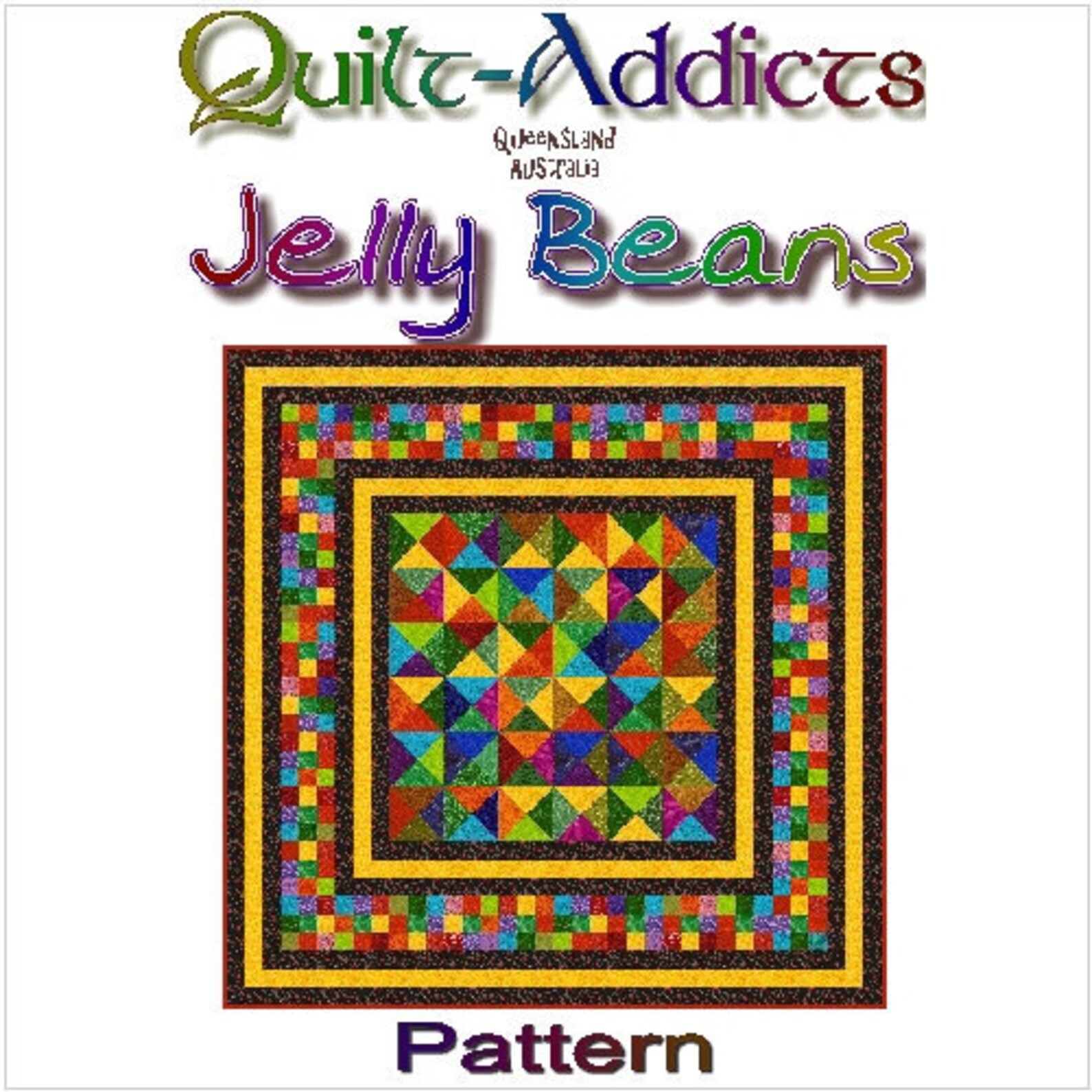 Jelly Beans QuiltAddicts Patchwork Quilt Pattern Etsy