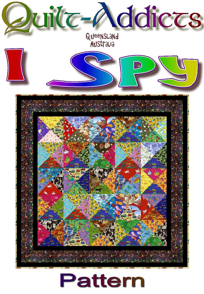 I SPY Quiltaddicts Patchwork Quilt Pattern Etsy Australia