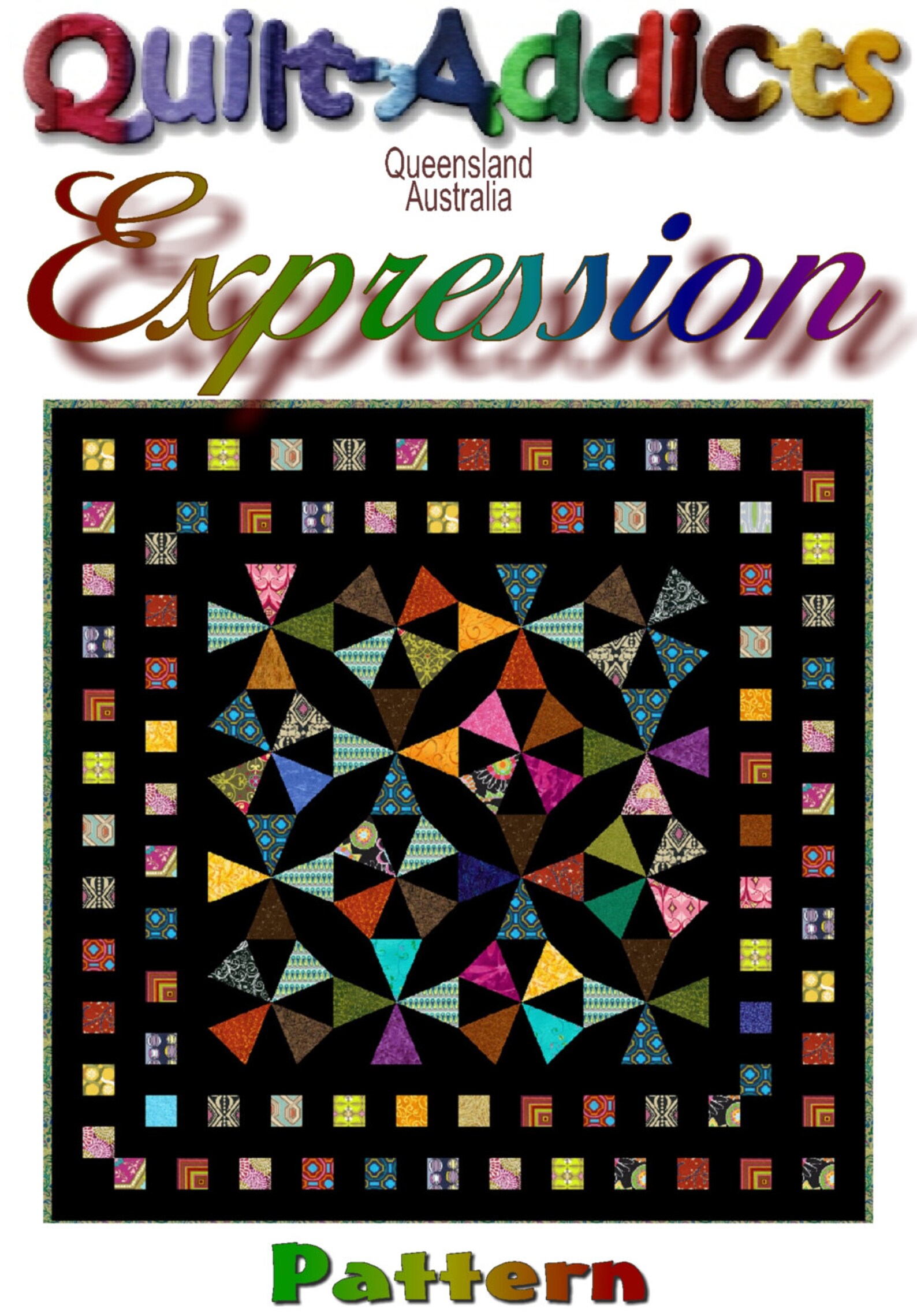EXPRESSION Quiltaddicts Patchwork Quilt Pattern Etsy Australia