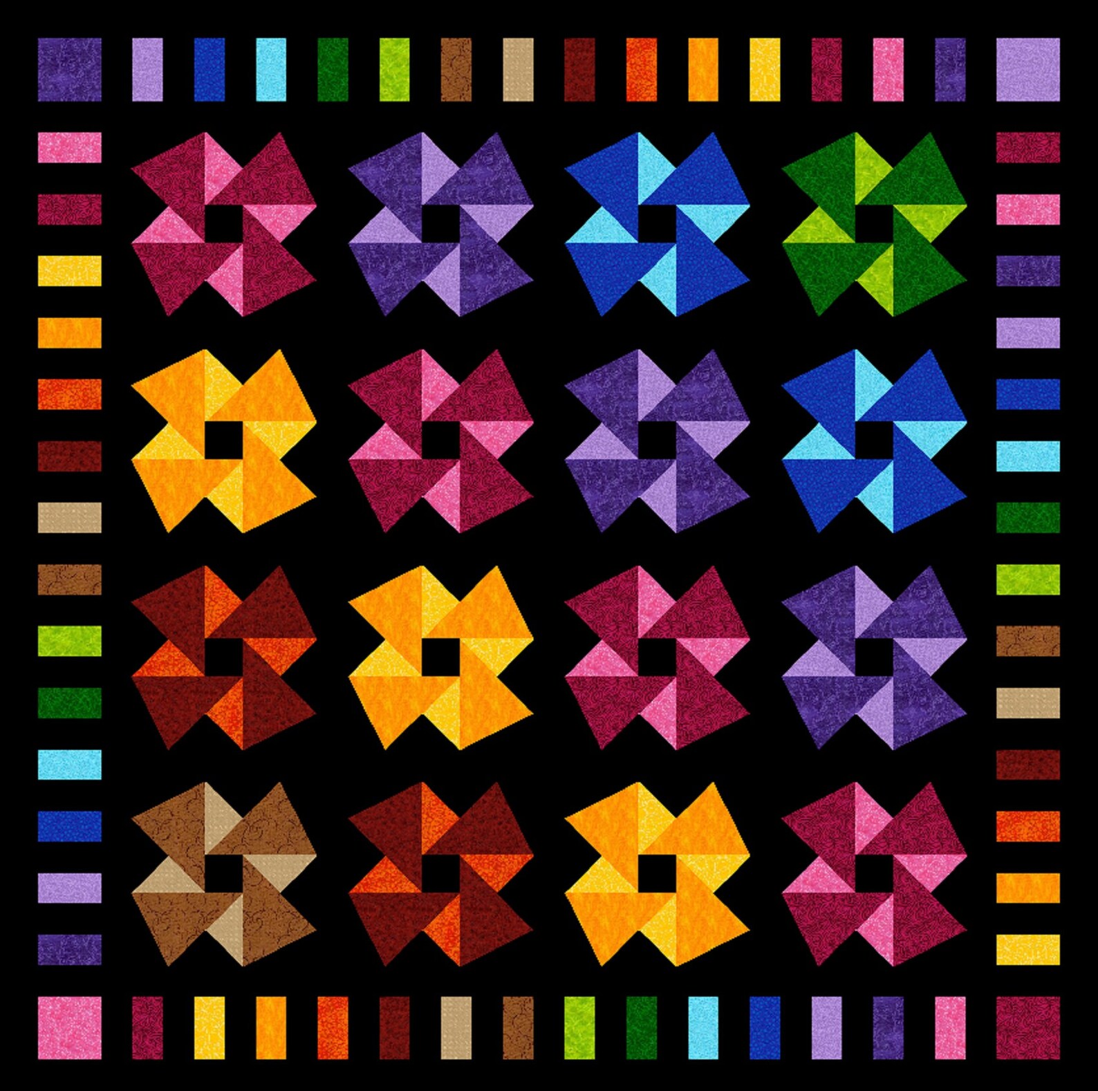 ORIGAMI Quiltaddicts Patchwork Quilt Pattern Etsy