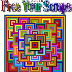 FREE YOuR SCRAPS - Quilt-Addicts Patchwork Quilt  PDF Pattern (sent electronically)
