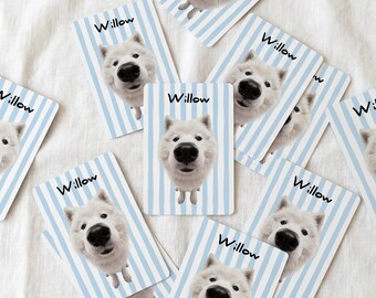 Custom Pet Photo Playing Cards, Dog Mom Gift, Pet Memorial Gift, Dog Dad Present, Custom Deck of Cards with Your Pet's Name and Photo