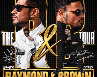 Raymond and Brown R&B Tour 2026 PNG  Fan Art Design (Digital Download)