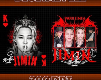 Jimin Bootleg T-Shirt PNG Design (Digital Download)