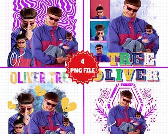 Oliver Tree PNG Design, Pop Rock Musik Fan Art (Digitaler Download)