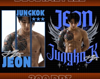 Jungkook PNG File, Jung Kook PNG Art (Digital Download)
