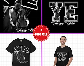Descarga del paquete de diseños PNG del rapero Kanye West