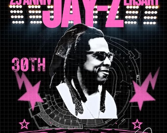 Jay-Z 25° 30° Anniversario PNG, 1 file PNG (Download digitale)