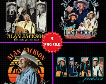 Alan Jackson - Last Call PNG: T-Shirt Design (Digitaler Download)