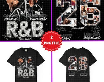 Raymond and Brown R&B Tour 2026 PNG Bundle Fan Art Design (Digital Download)