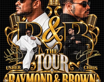 Raymond and Brown R&B Tour 2026 PNG Fan Art Design (Digital Download)