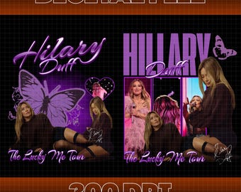 Hilary Duff The Lucky Me Tour 2026 PNG, Concert Digital Download