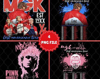 Maschinengewehr Kelly PNG: Lost American Tour 2026, Tickets zu meinem Untergang, 5 Jahre Jubiläum, Rock Rap, MGK, Baker (Digitaler Download)