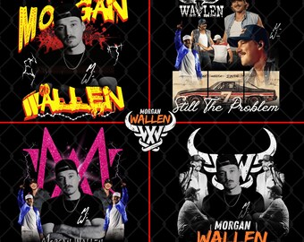 Morgan Wallen Still The Problem Tour 2026, PNG (Digital Download) Bundle 5 PNG-Datei