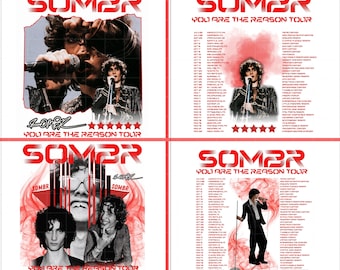 Sombr PNG-Datei: Sie sind der Grund Tour 2026 Tshirt Design (Digitaler Download)