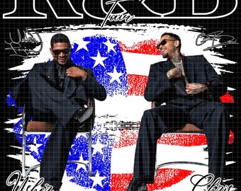 Raymond and Brown R&B Tour 2026 PNG Fan Art Design (Digital Download)