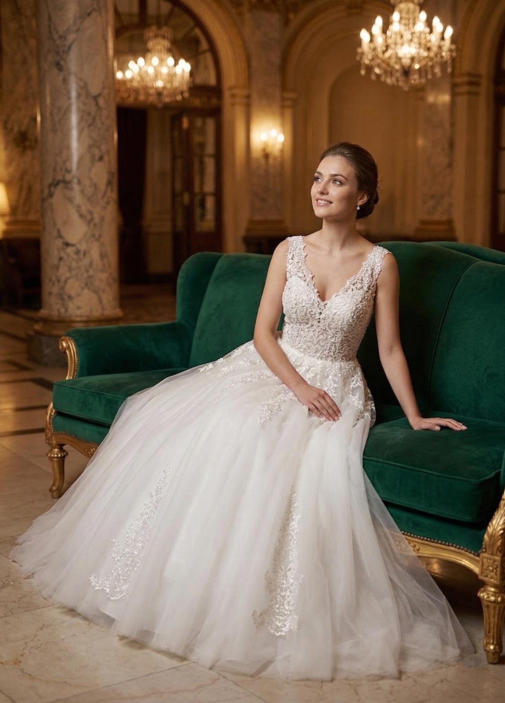 Lace Reception Dress - Etsy