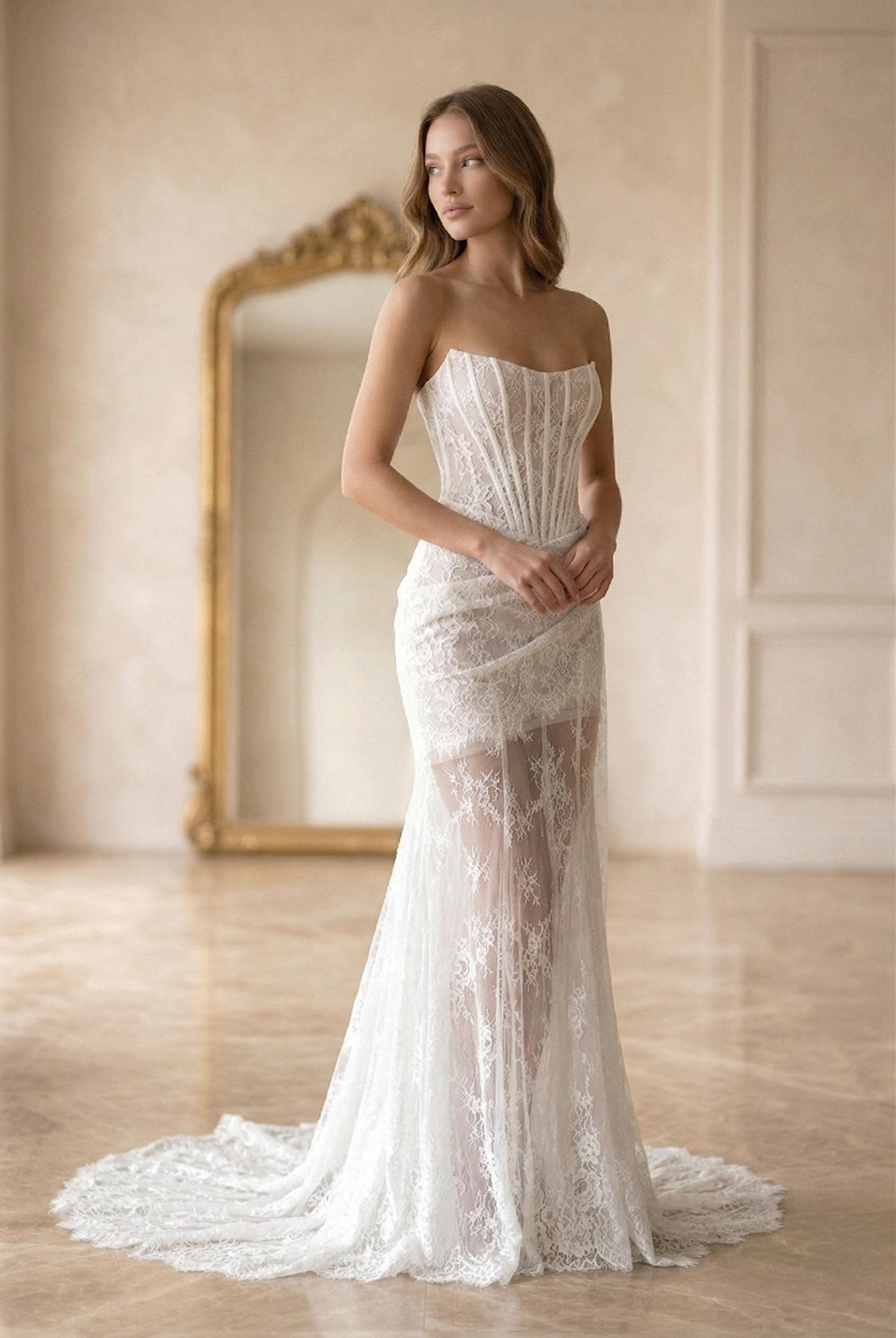 corset elopement dress Selene