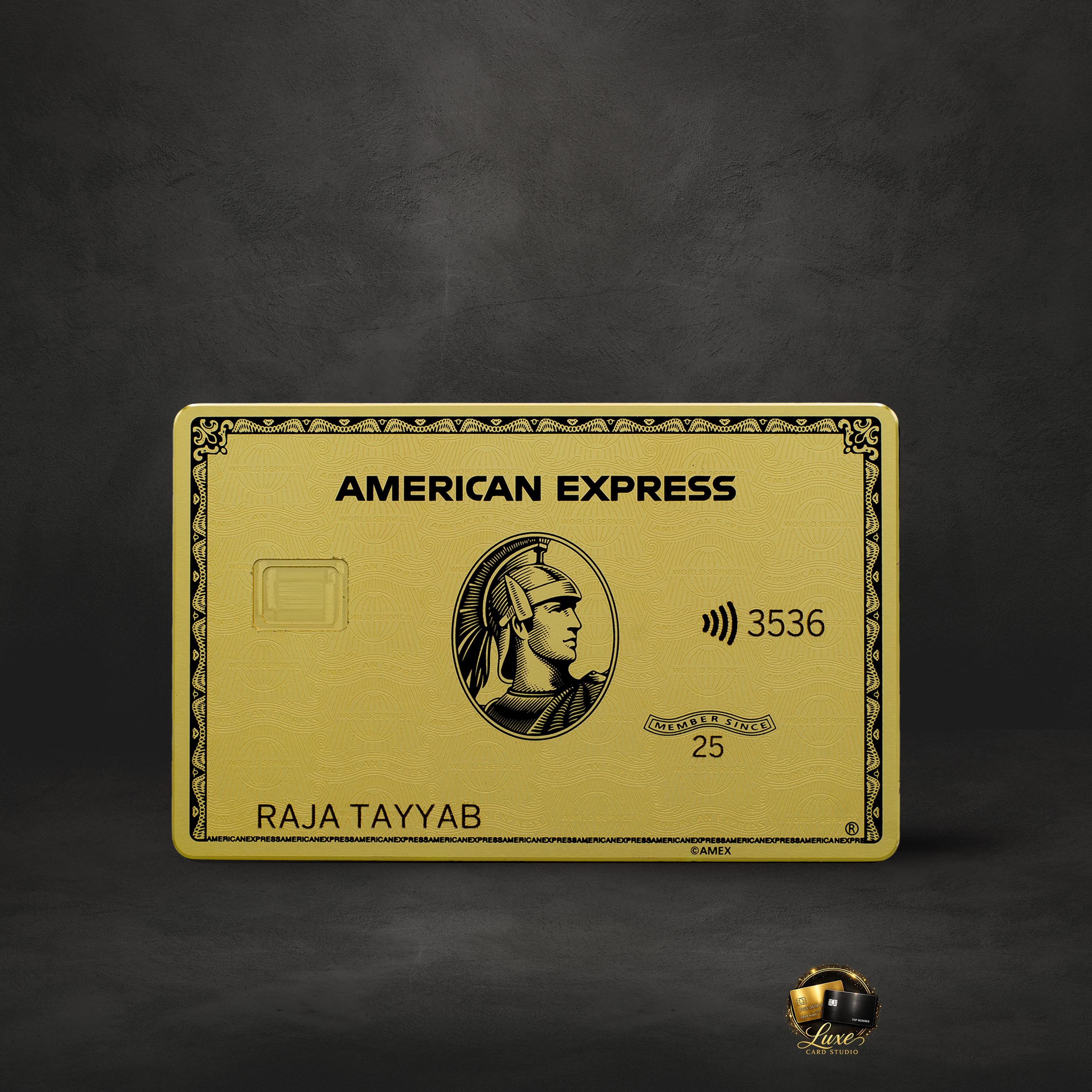 Metal Credit Card Amex - Etsy