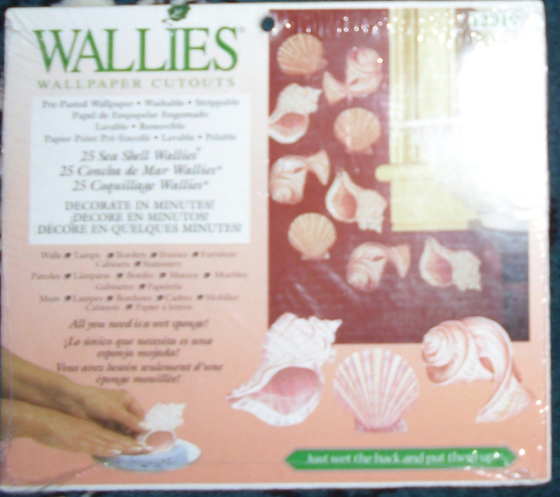 Wallies Wallpaper Cutouts / 25 Sea Shell Wallies 12019 / Etsy